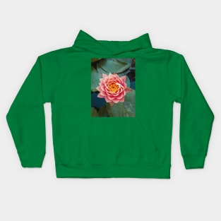 pink water lily Kids Hoodie